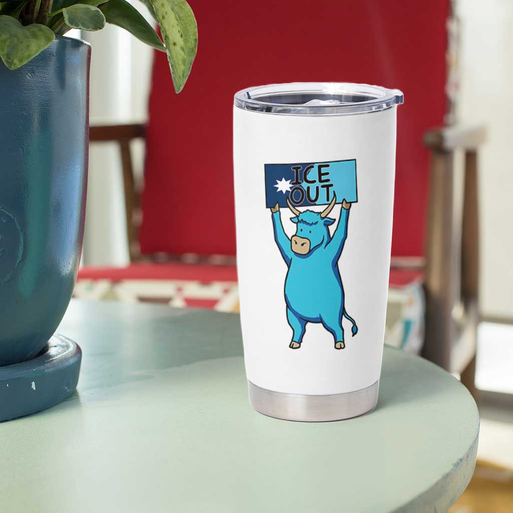 Funny Minnesota Folklore Babe The Blue Ox Tumbler Cup Ice Out