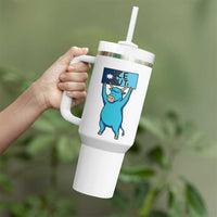 Funny Minnesota Folklore Babe The Blue Ox Tumbler With Handle Ice Out
