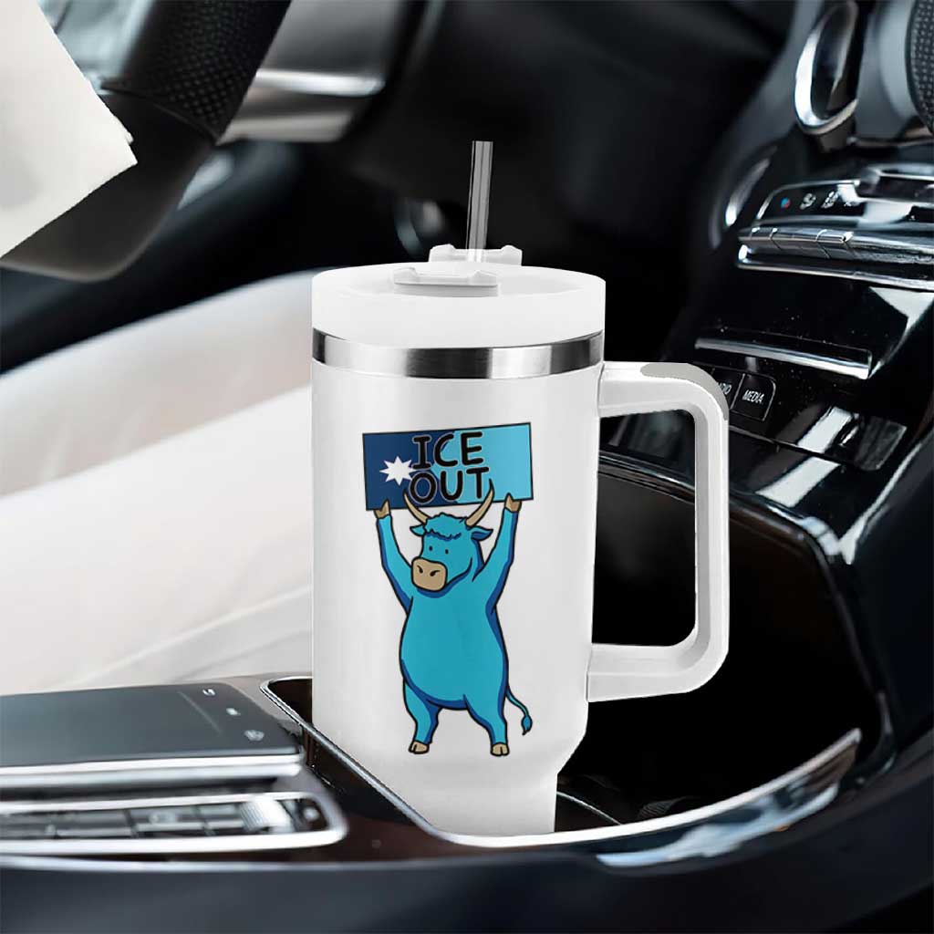 Funny Minnesota Folklore Babe The Blue Ox Tumbler With Handle Ice Out