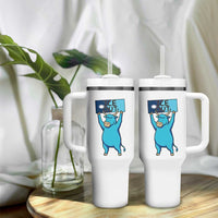Funny Minnesota Folklore Babe The Blue Ox Tumbler With Handle Ice Out