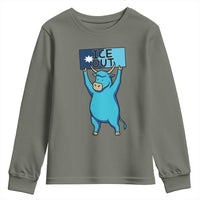 Funny Minnesota Folklore Babe The Blue Ox Youth Sweatshirt Ice Out