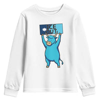 Funny Minnesota Folklore Babe The Blue Ox Youth Sweatshirt Ice Out
