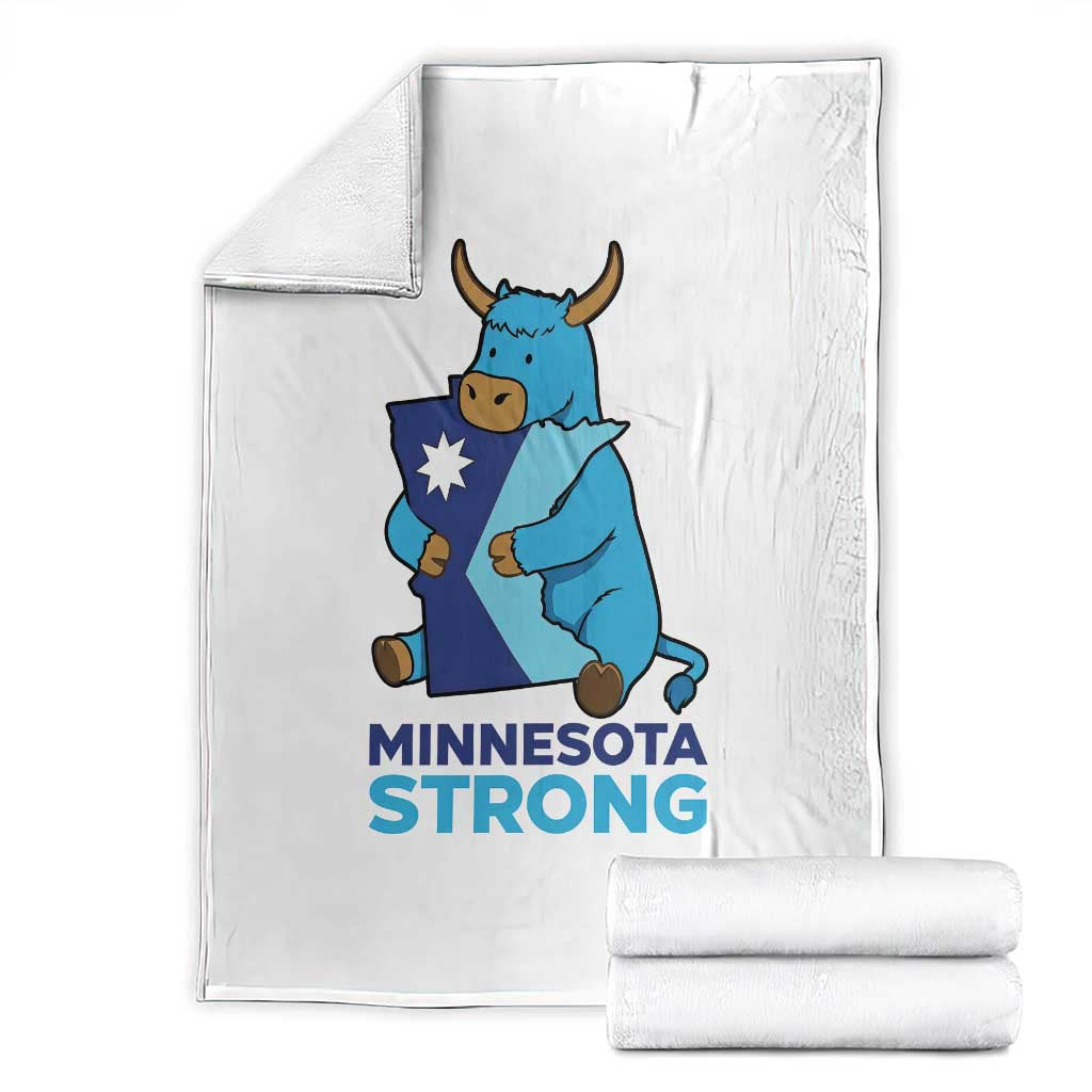 Minnesota Strong Throw Blanket Blue Ox Midwest Folklore Heritage