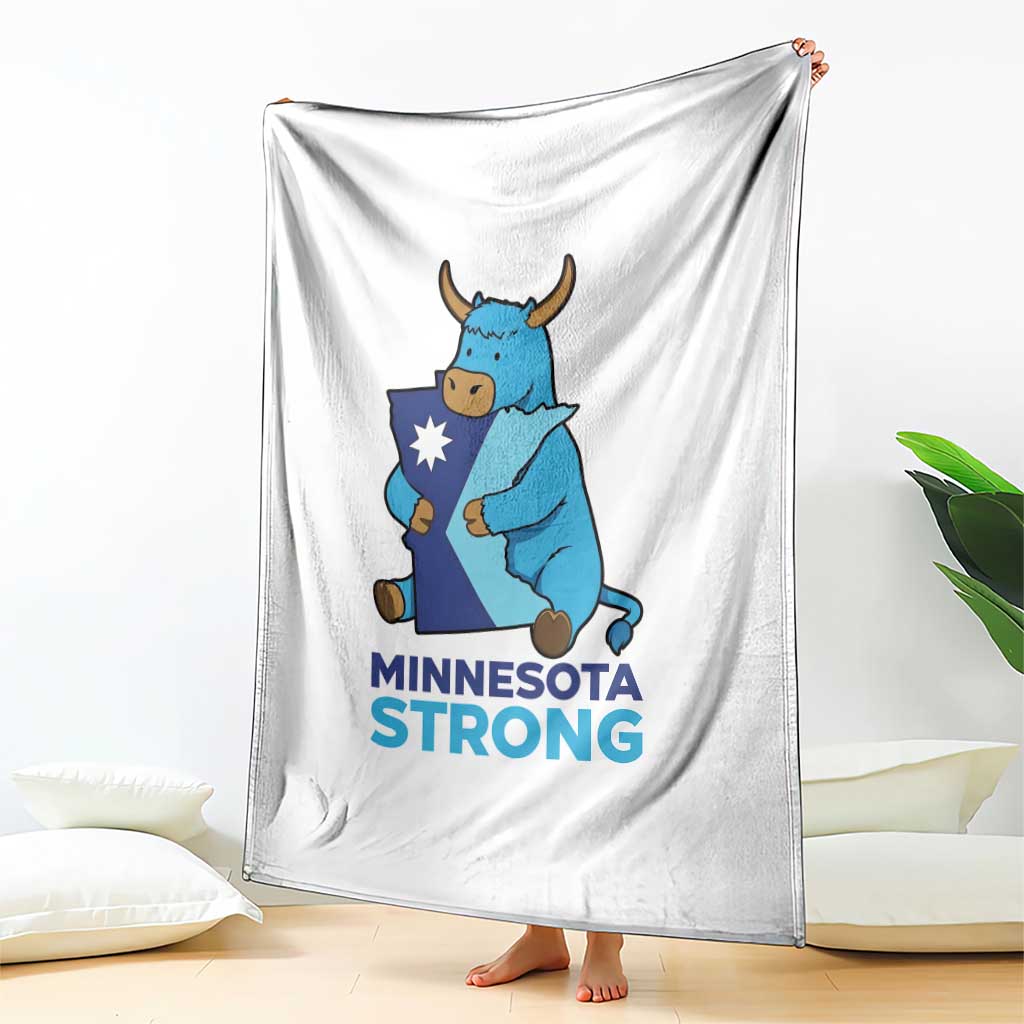 Minnesota Strong Throw Blanket Blue Ox Midwest Folklore Heritage