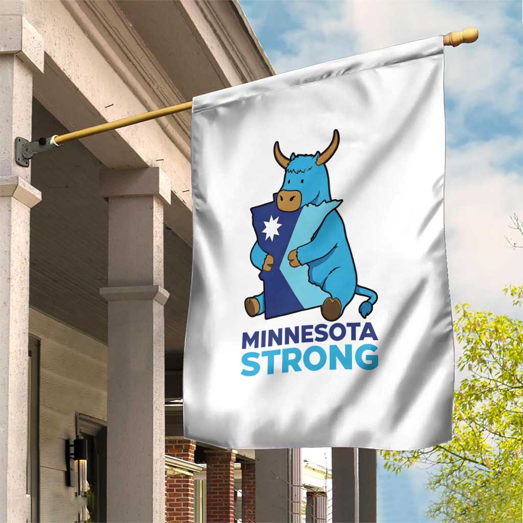 Minnesota Strong Garden Flag Blue Ox Midwest Folklore Heritage