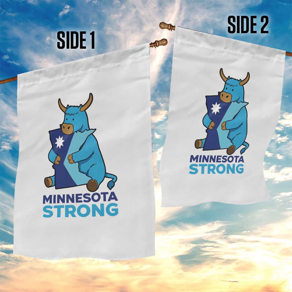 Minnesota Strong Garden Flag Blue Ox Midwest Folklore Heritage