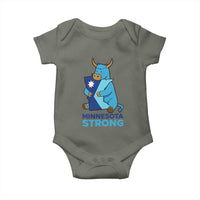 Minnesota Strong Baby Onesie Blue Ox Midwest Folklore Heritage