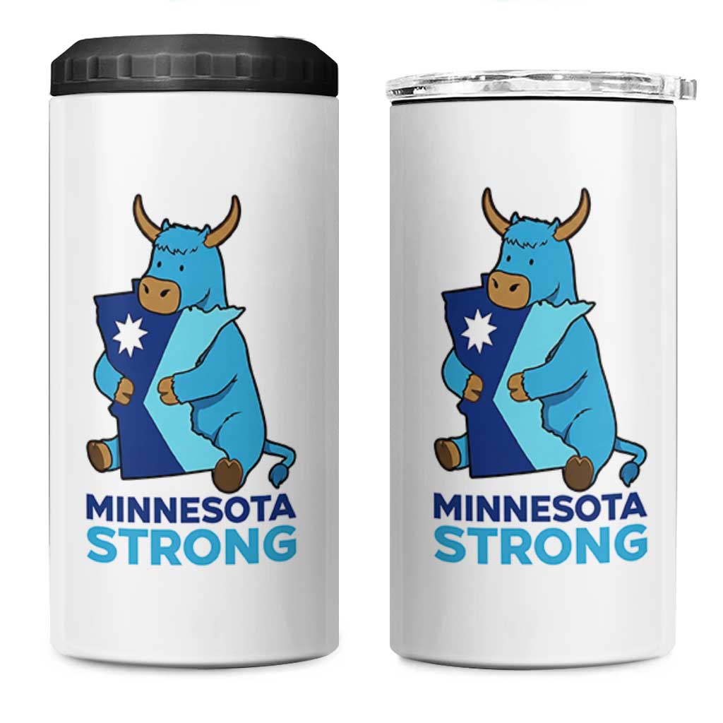 Minnesota Strong 4 in 1 Can Cooler Tumbler Blue Ox Midwest Folklore Heritage