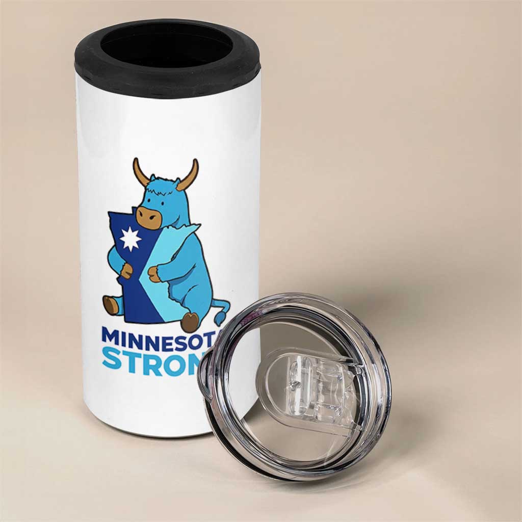Minnesota Strong 4 in 1 Can Cooler Tumbler Blue Ox Midwest Folklore Heritage