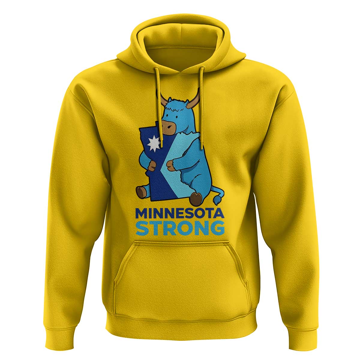 Minnesota Strong Hoodie Blue Ox Midwest Folklore Heritage