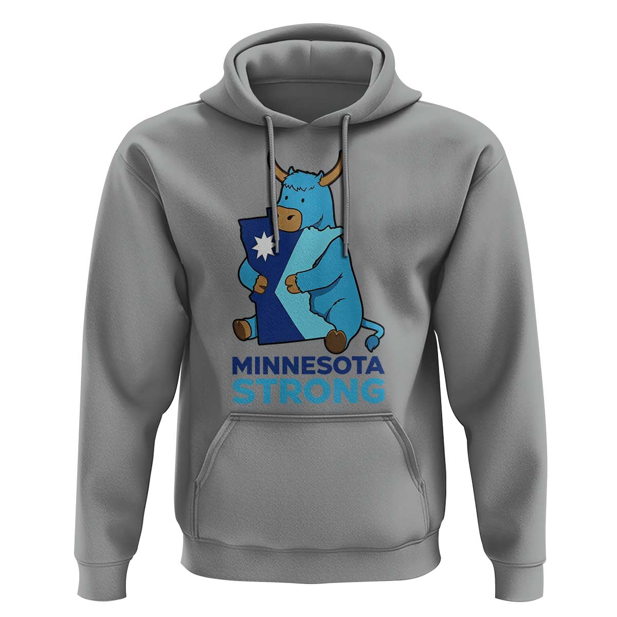Minnesota Strong Hoodie Blue Ox Midwest Folklore Heritage