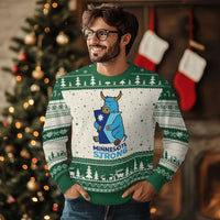 Minnesota Strong Ugly Christmas Sweater Blue Ox Midwest Folklore Heritage