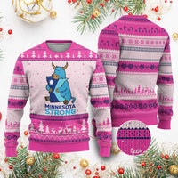 Minnesota Strong Ugly Christmas Sweater Blue Ox Midwest Folklore Heritage