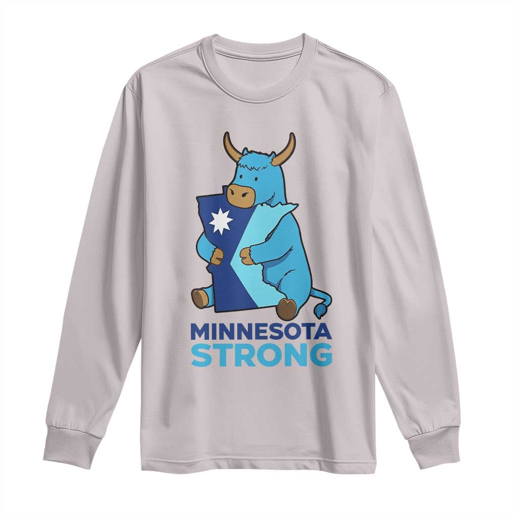 Minnesota Strong Long Sleeve Shirt Blue Ox Midwest Folklore Heritage