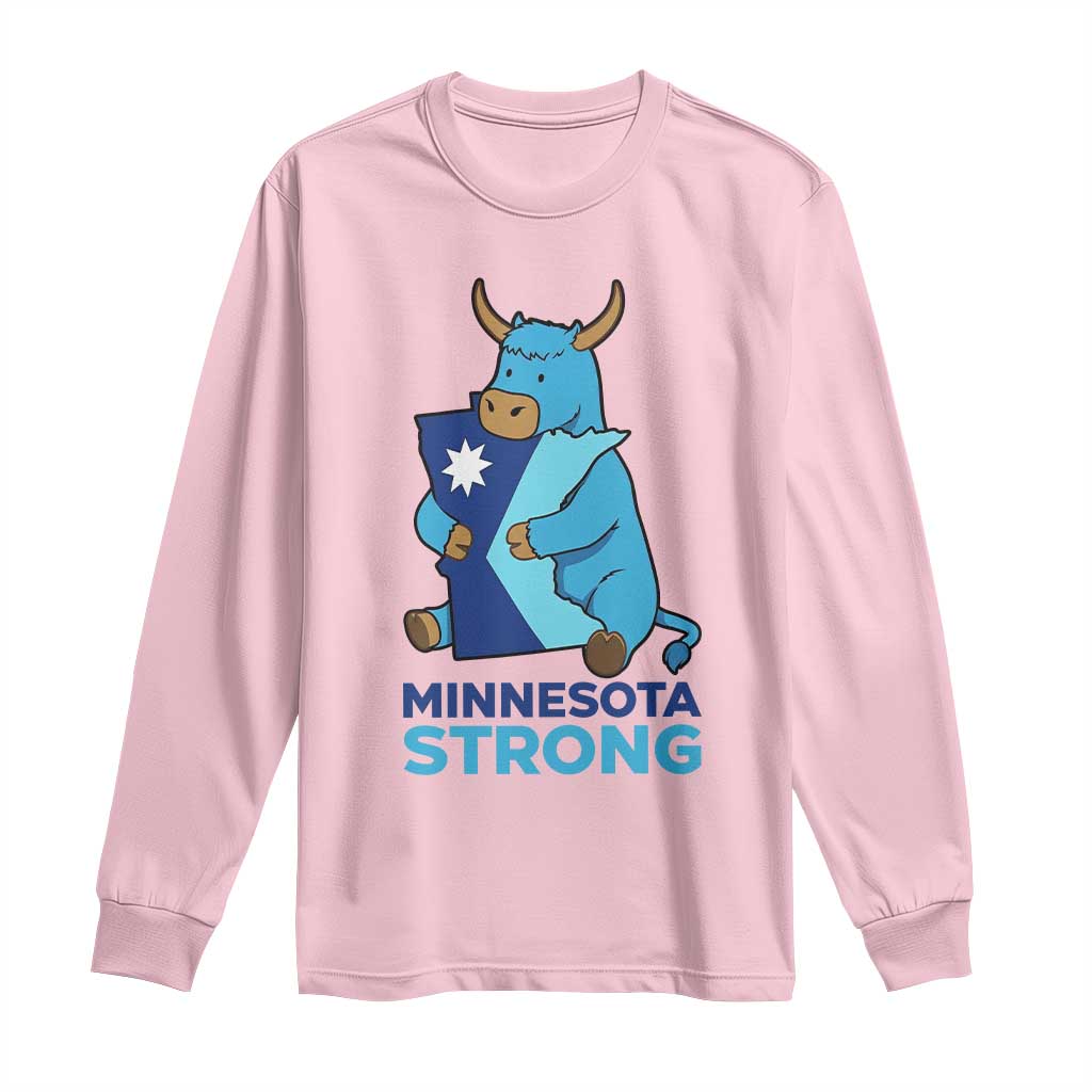 Minnesota Strong Long Sleeve Shirt Blue Ox Midwest Folklore Heritage