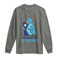 Minnesota Strong Long Sleeve Shirt Blue Ox Midwest Folklore Heritage