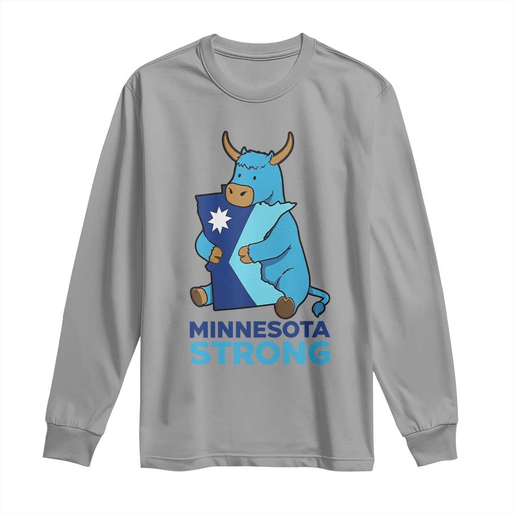 Minnesota Strong Long Sleeve Shirt Blue Ox Midwest Folklore Heritage