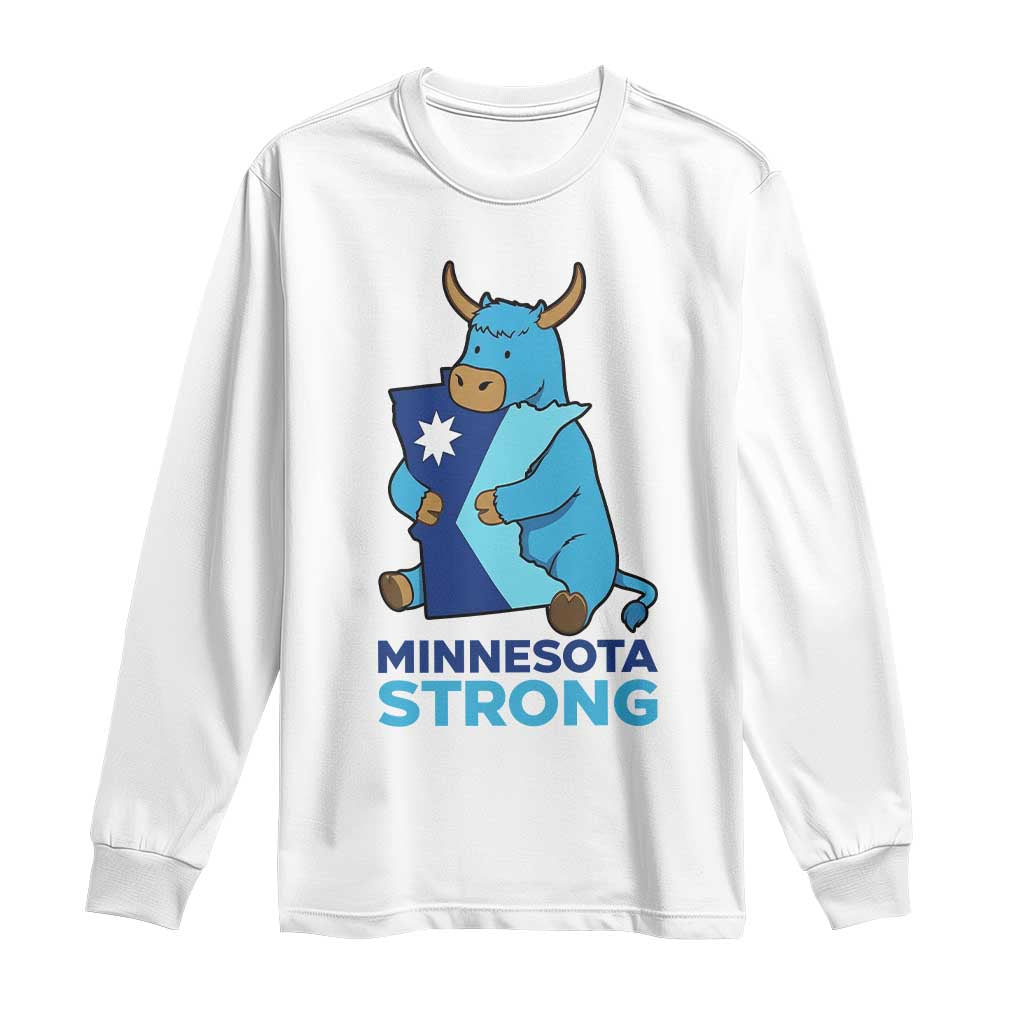 Minnesota Strong Long Sleeve Shirt Blue Ox Midwest Folklore Heritage