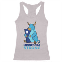 Minnesota Strong Racerback Tank Top Blue Ox Midwest Folklore Heritage