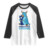Minnesota Strong Raglan Shirt Blue Ox Midwest Folklore Heritage
