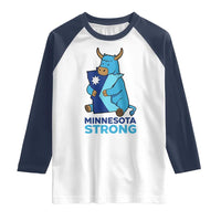 Minnesota Strong Raglan Shirt Blue Ox Midwest Folklore Heritage