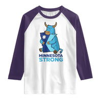 Minnesota Strong Raglan Shirt Blue Ox Midwest Folklore Heritage