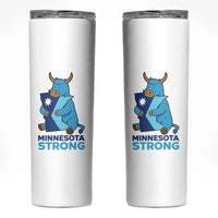Minnesota Strong Skinny Tumbler Blue Ox Midwest Folklore Heritage
