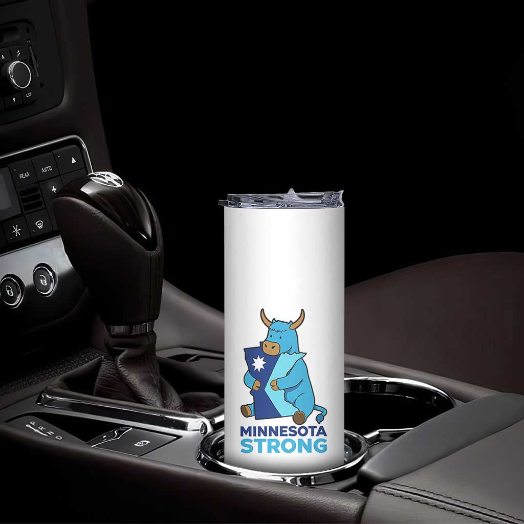Minnesota Strong Skinny Tumbler Blue Ox Midwest Folklore Heritage