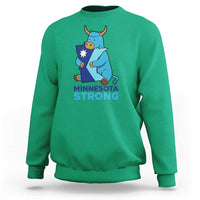 Minnesota Strong Sweatshirt Blue Ox Midwest Folklore Heritage