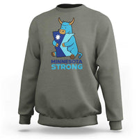 Minnesota Strong Sweatshirt Blue Ox Midwest Folklore Heritage
