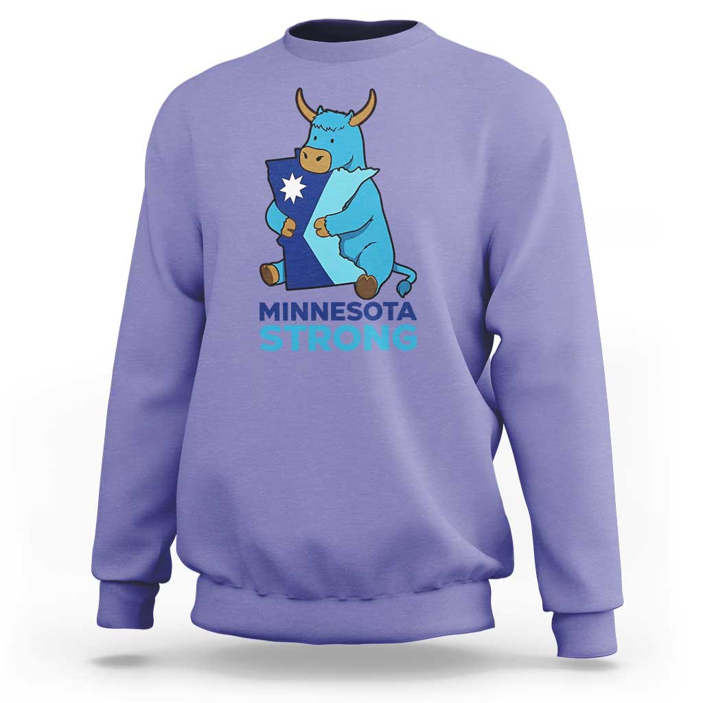 Minnesota Strong Sweatshirt Blue Ox Midwest Folklore Heritage