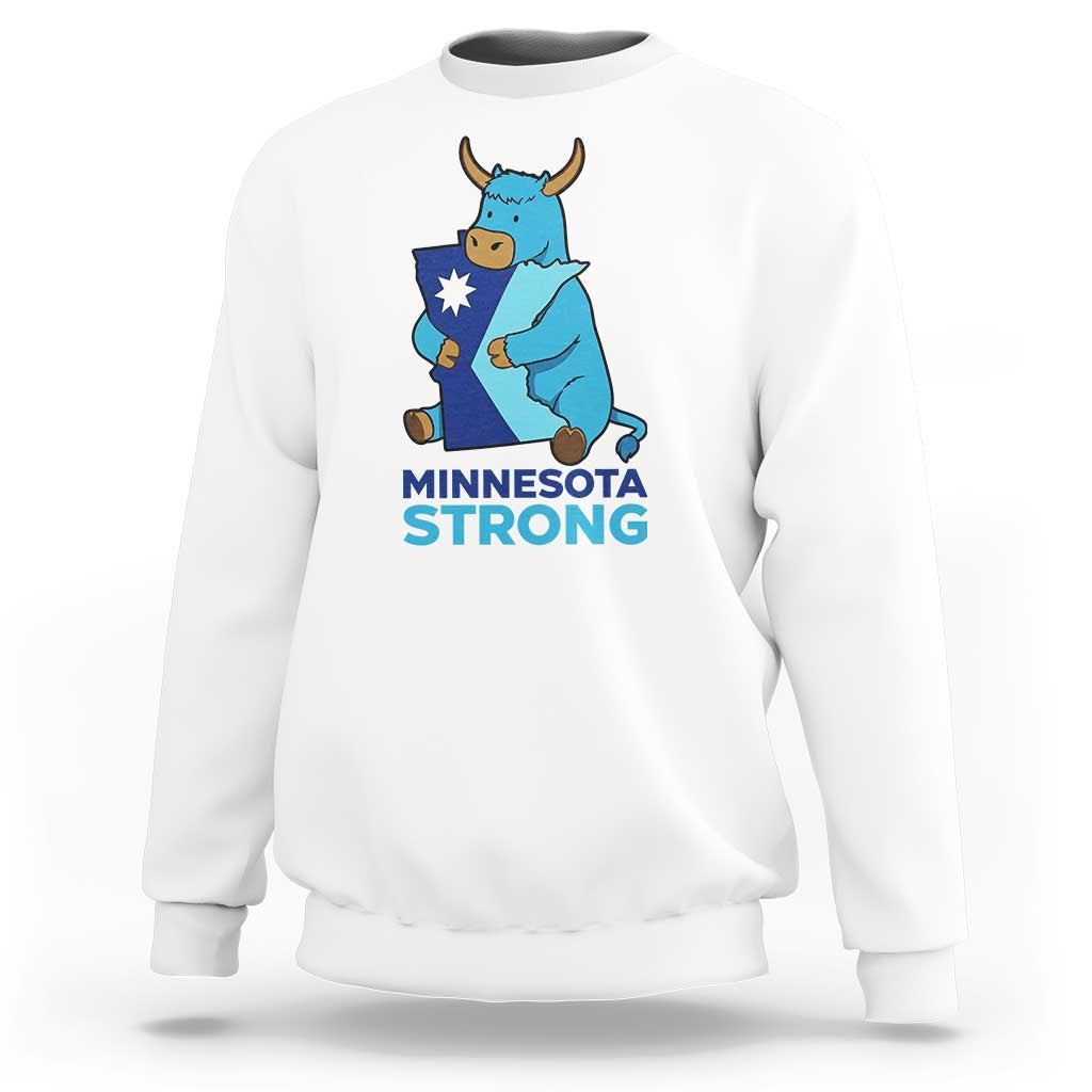 Minnesota Strong Sweatshirt Blue Ox Midwest Folklore Heritage