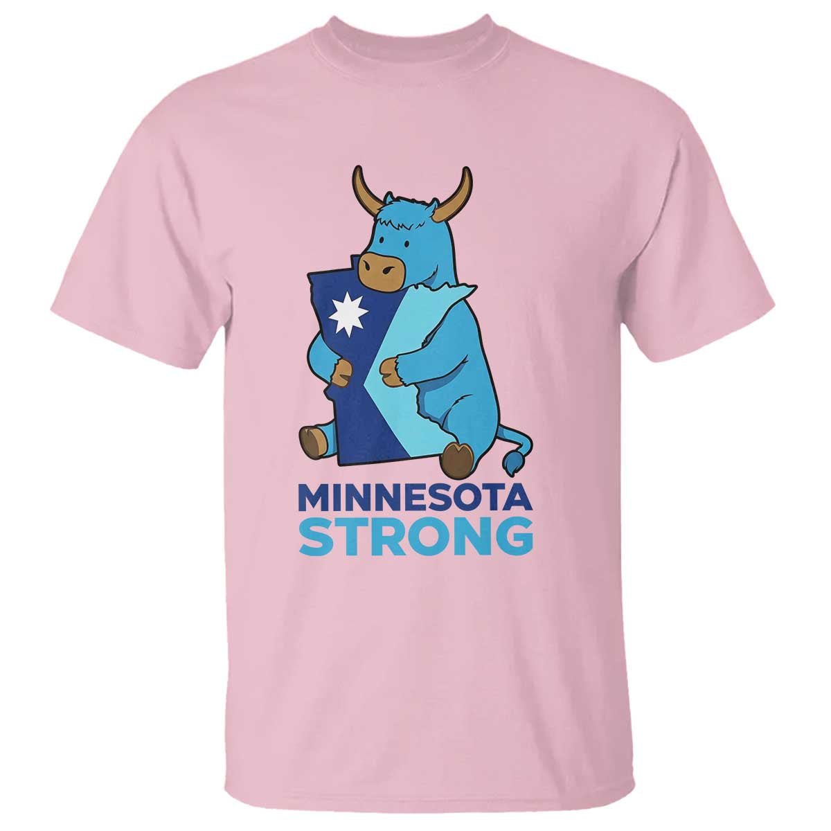 Minnesota Strong T Shirt Blue Ox Midwest Folklore Heritage