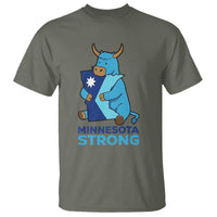 Minnesota Strong T Shirt Blue Ox Midwest Folklore Heritage