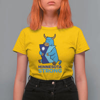 Minnesota Strong T Shirt For Women Blue Ox Midwest Folklore Heritage