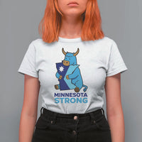 Minnesota Strong T Shirt For Women Blue Ox Midwest Folklore Heritage