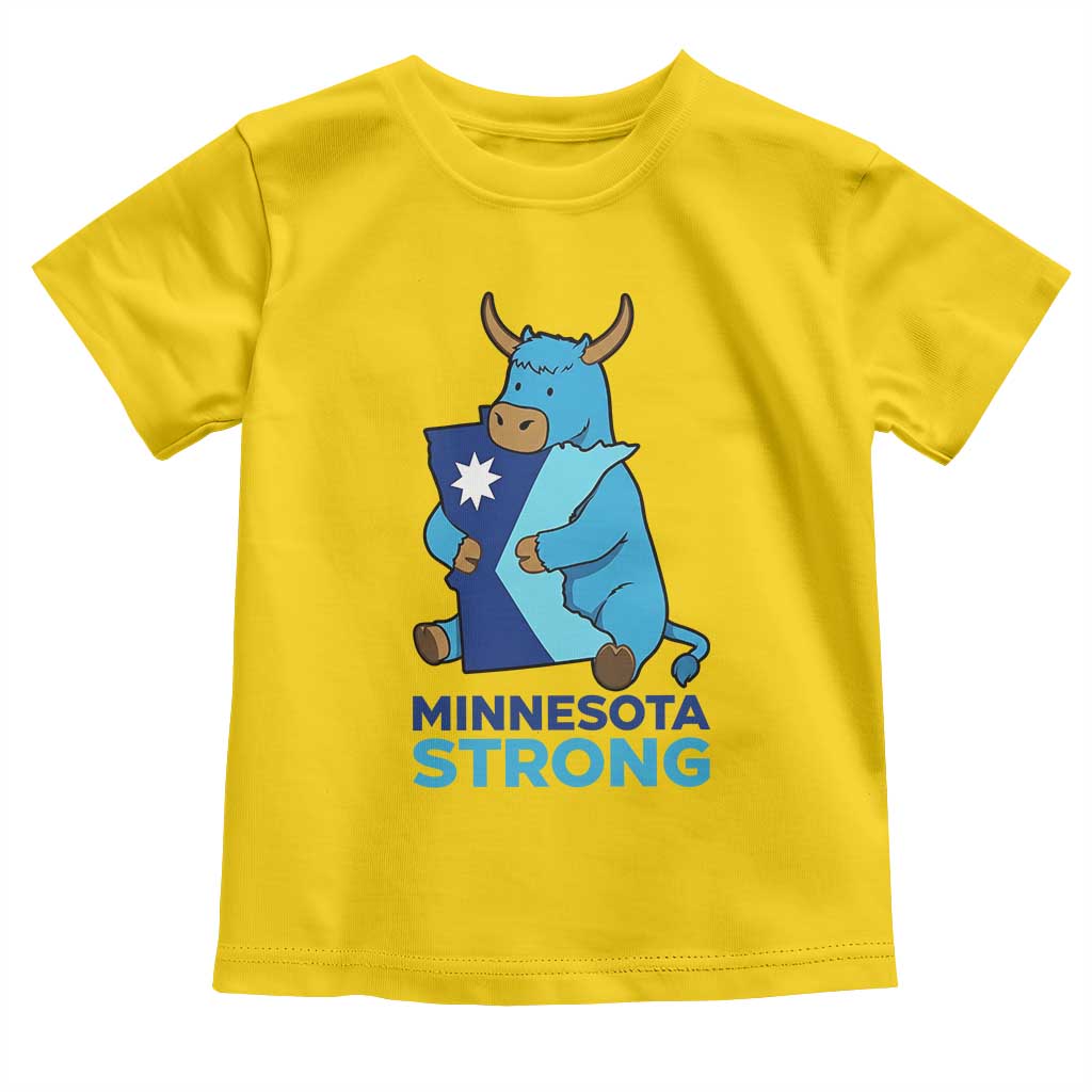 Minnesota Strong Toddler T Shirt Blue Ox Midwest Folklore Heritage