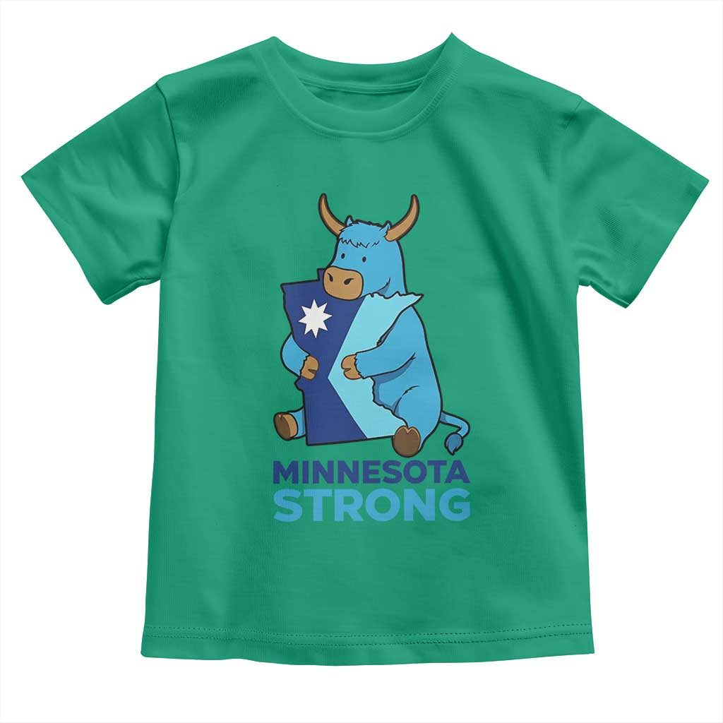 Minnesota Strong Toddler T Shirt Blue Ox Midwest Folklore Heritage
