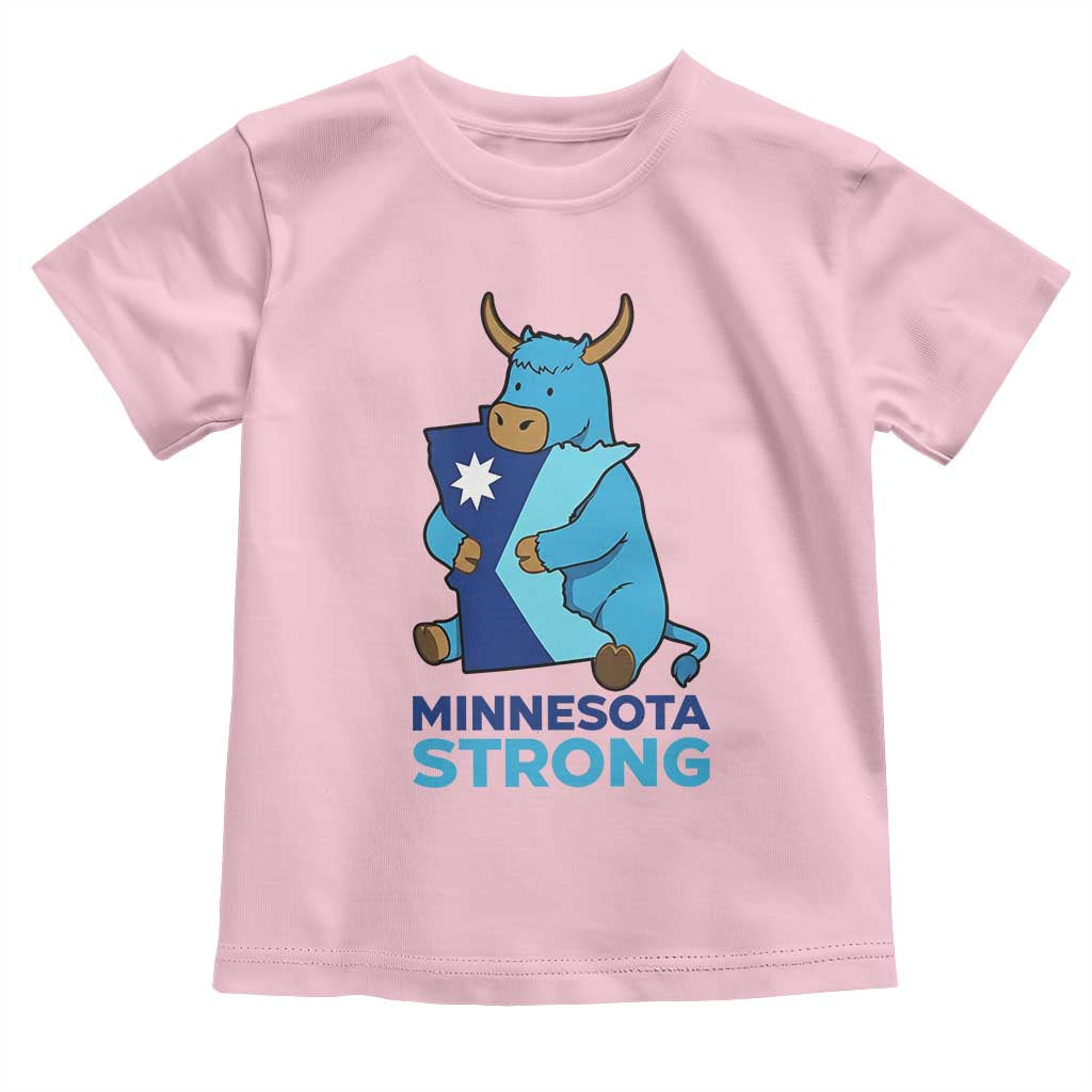 Minnesota Strong Toddler T Shirt Blue Ox Midwest Folklore Heritage