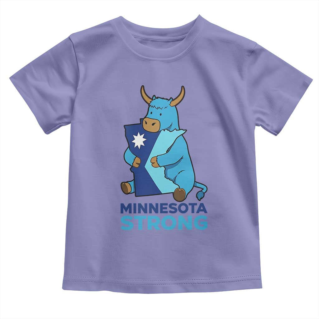 Minnesota Strong Toddler T Shirt Blue Ox Midwest Folklore Heritage