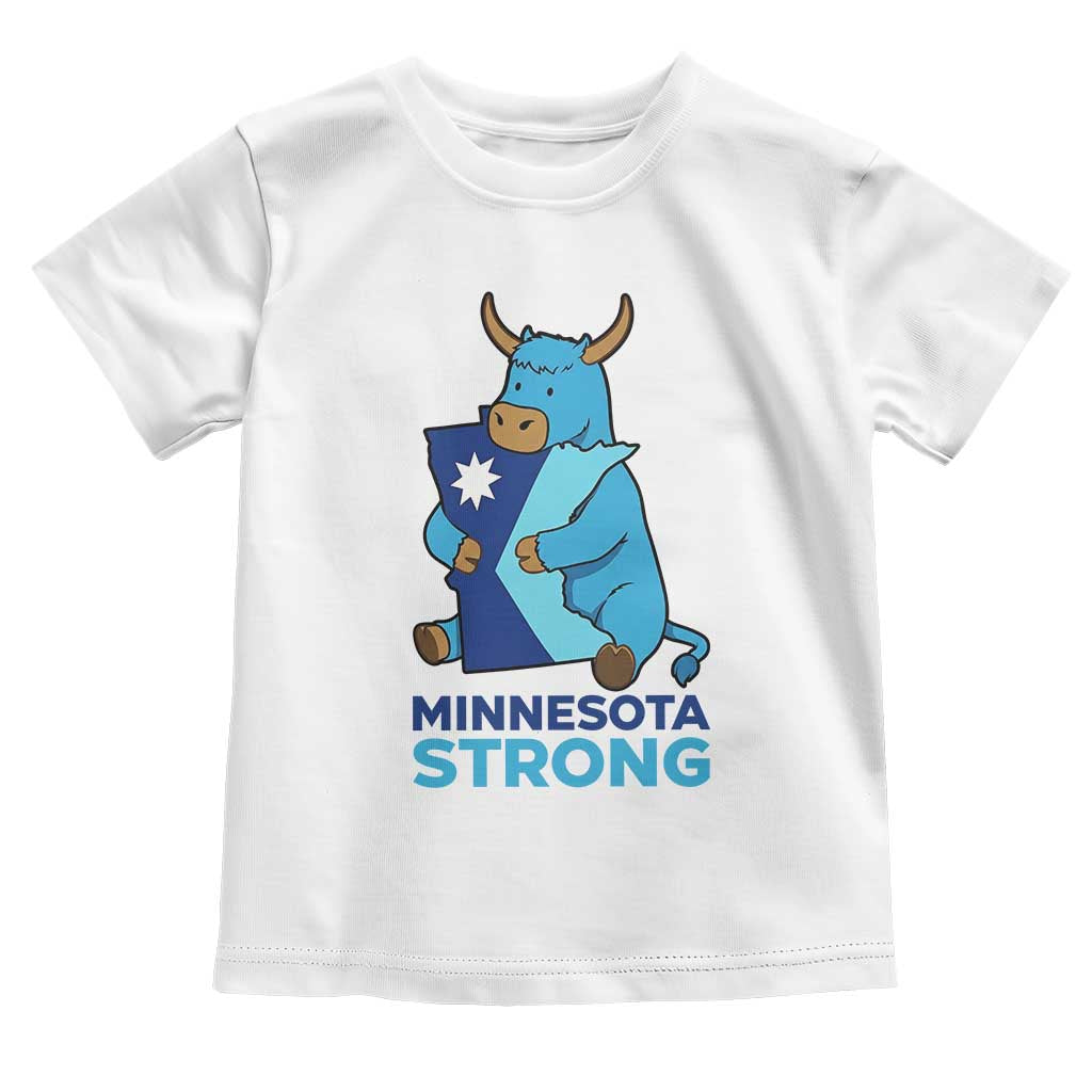 Minnesota Strong Toddler T Shirt Blue Ox Midwest Folklore Heritage