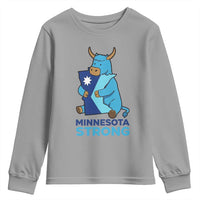 Minnesota Strong Youth Sweatshirt Blue Ox Midwest Folklore Heritage