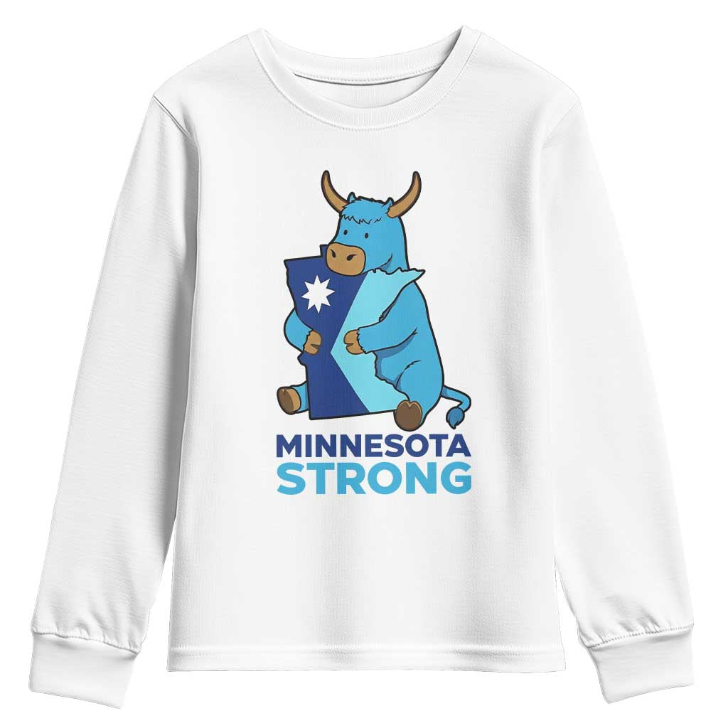 Minnesota Strong Youth Sweatshirt Blue Ox Midwest Folklore Heritage
