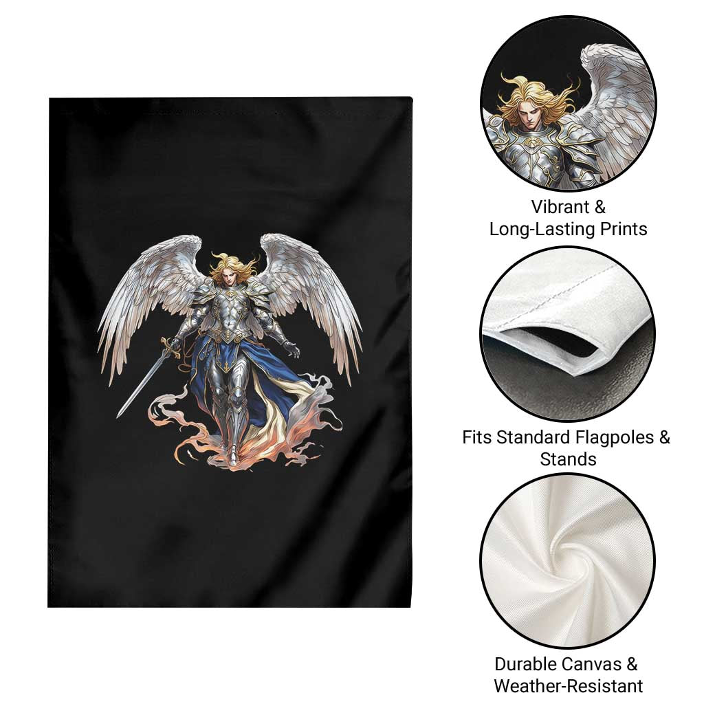 Archangel Saint Michael Warrior Garden Flag Catholic Protection Gift