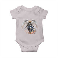 Archangel Saint Michael Warrior Baby Onesie Catholic Protection Gift