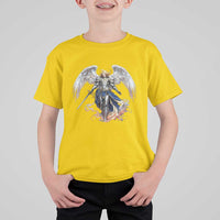 Archangel Saint Michael Warrior T Shirt For Kid Catholic Protection Gift
