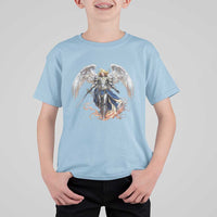 Archangel Saint Michael Warrior T Shirt For Kid Catholic Protection Gift