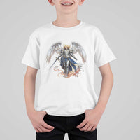 Archangel Saint Michael Warrior T Shirt For Kid Catholic Protection Gift