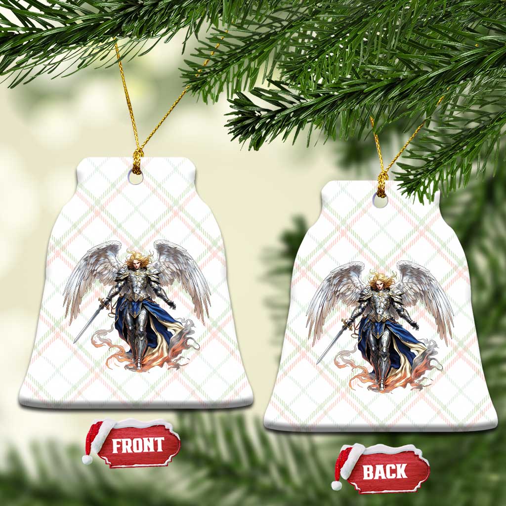Archangel Saint Michael Warrior Ceramic Ornament Catholic Protection Gift