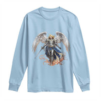 Archangel Saint Michael Warrior Long Sleeve Shirt Catholic Protection Gift